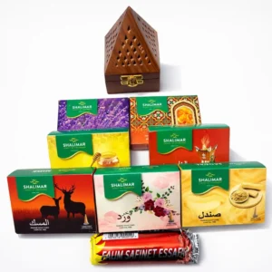 1 مجموعة بخور رمضان : ( مبخرة + بخور + فحم )